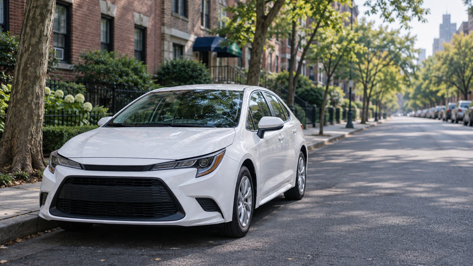 dual-control car for the DMV road test in New York